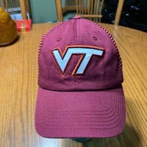 Virginia Tech Hokies trucker hat.
